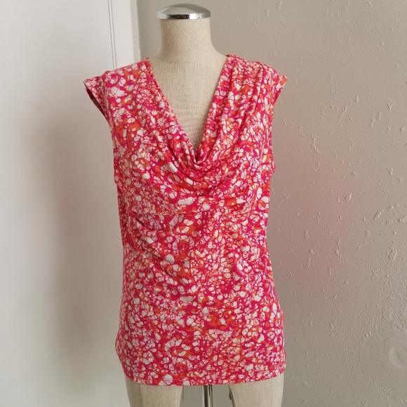Michael Kors Tops - Michael Kors cowl printed sleeveless top  M  *C5